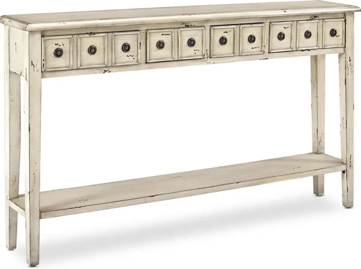 Jovie 60" Console Table - Cream