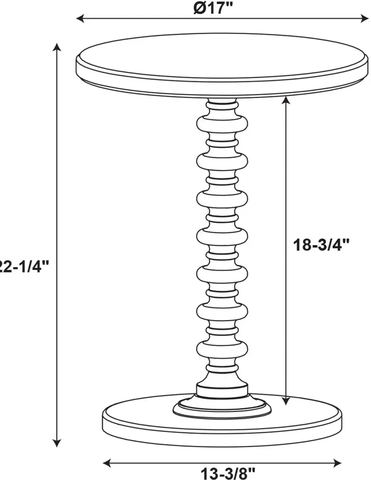 Kobi Accent Table - Black