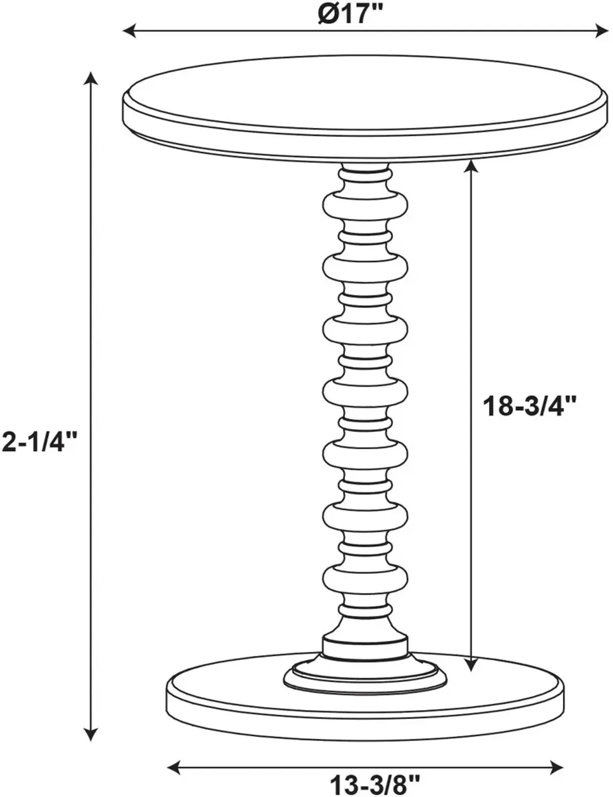 Kobi Accent Table - White