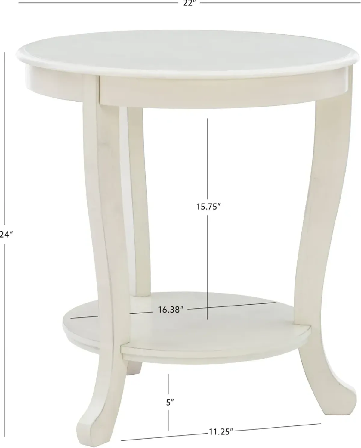 Albert Side Table - White