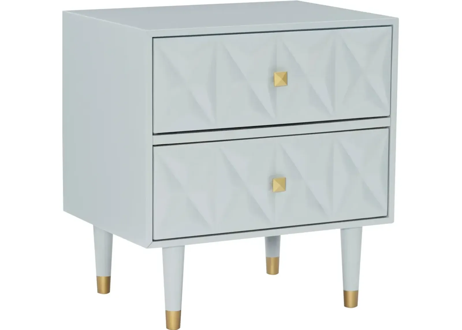 Brynlynn 2 Drawer Nightstand - Gray