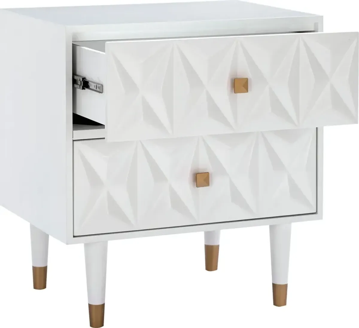 Brynlynn 2 Drawer Nightstand - White