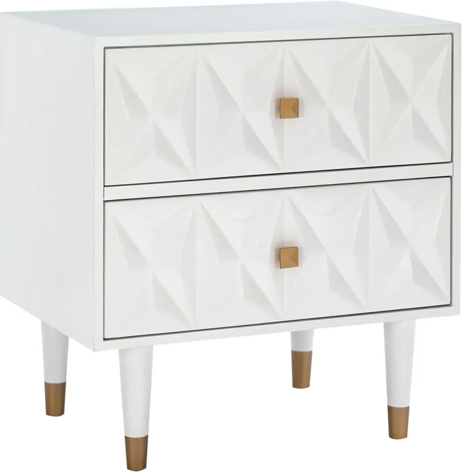 Brynlynn 2 Drawer Nightstand - White