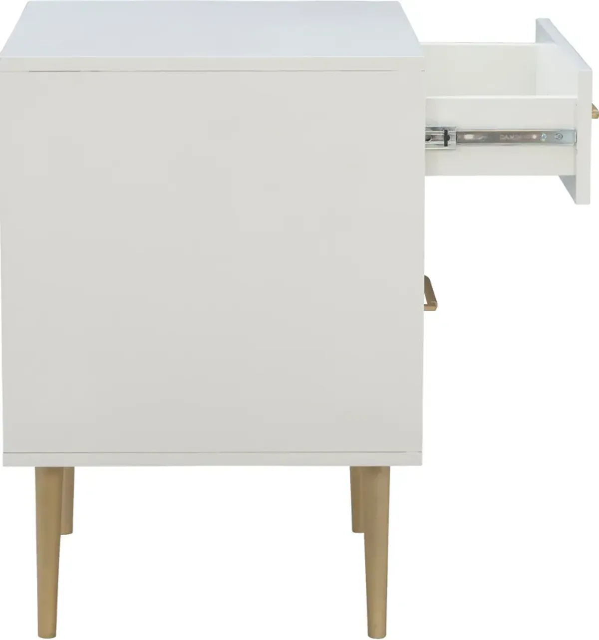 Sumo 2 Drawer Nightstand - White