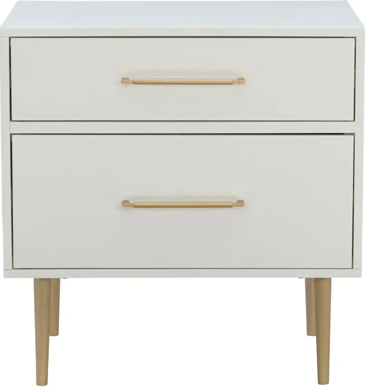 Sumo 2 Drawer Nightstand - White