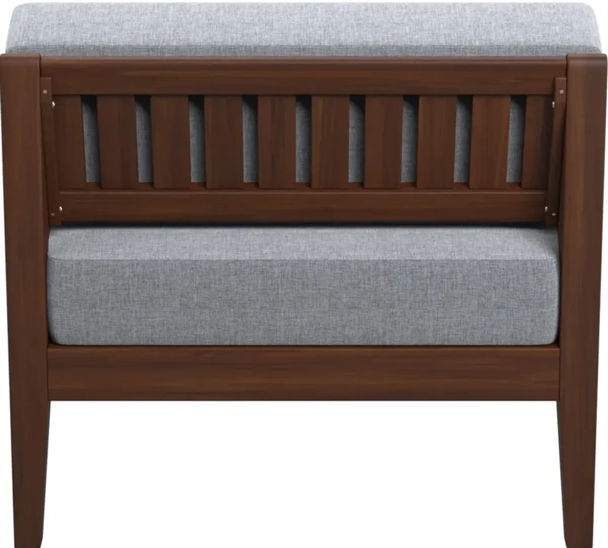 Topsail Outdoor Middle Chair - Walnut