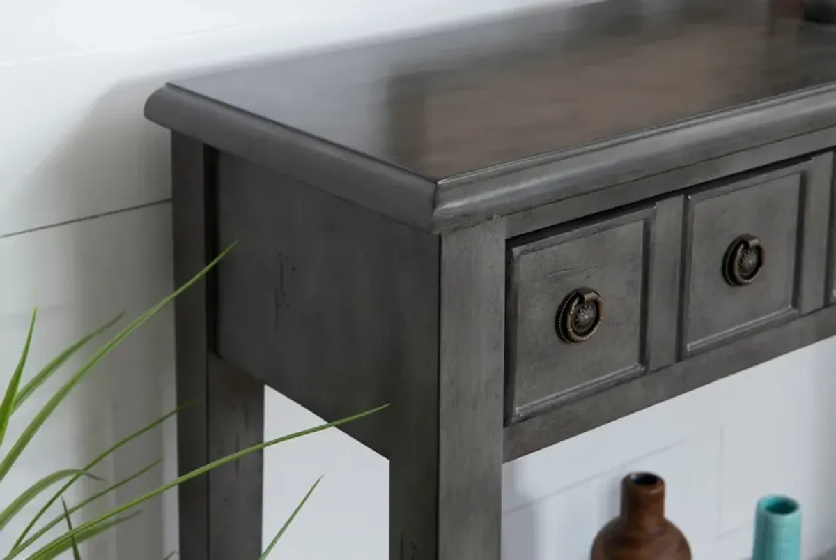 Jovie 38" Console Table - Gray