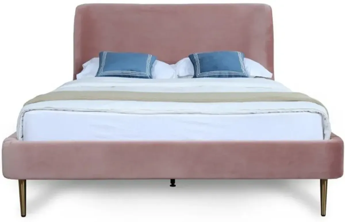 Hudgens Full Upholstered Platform Bed - Blush