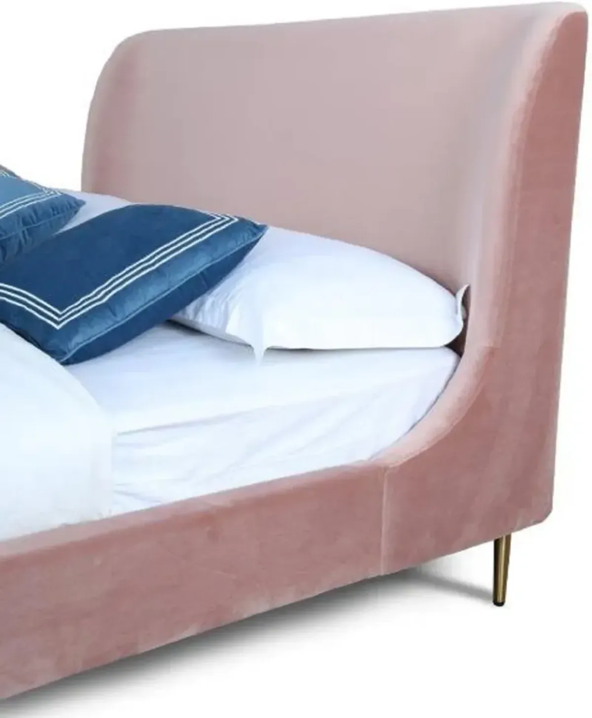 Hudgens Queen Upholstered Platform Bed - Blush