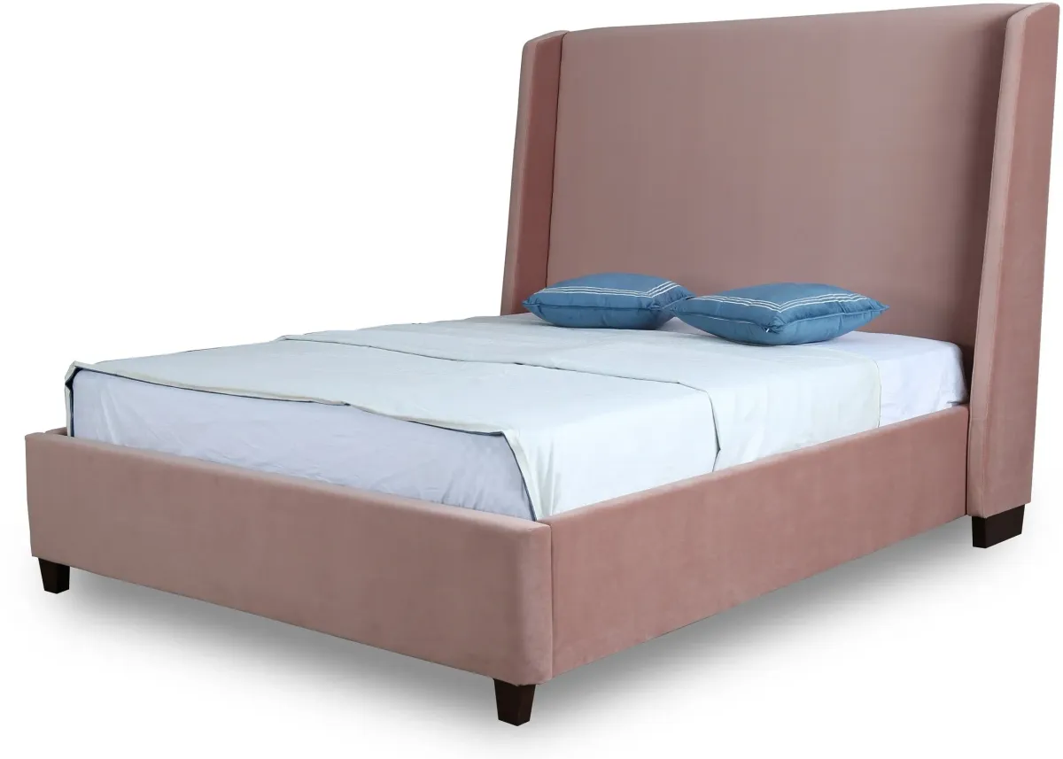 Theron Full Upholstered Platform Bed - Blush