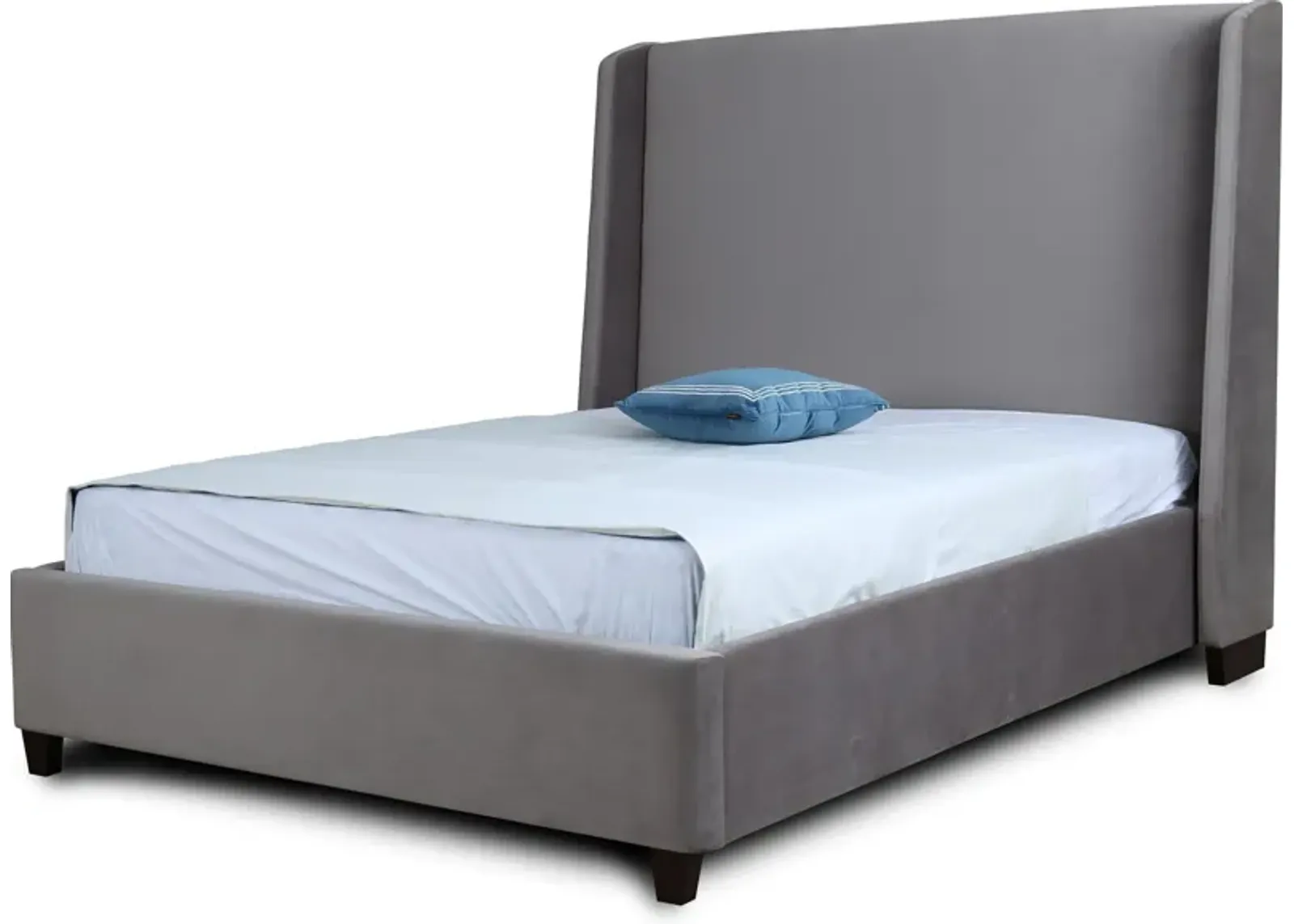 Theron Queen Upholstered Platform Bed - Portobello