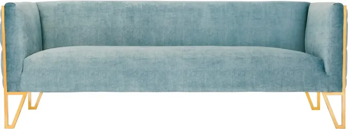 Knightley Sofa - Blue/Gold