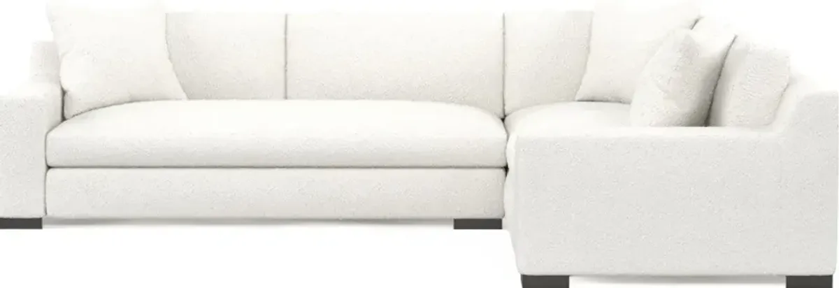 Ethan 2-Piece Foam Comfort Sectional  with Left-Facing Sofa - Bloke Snow