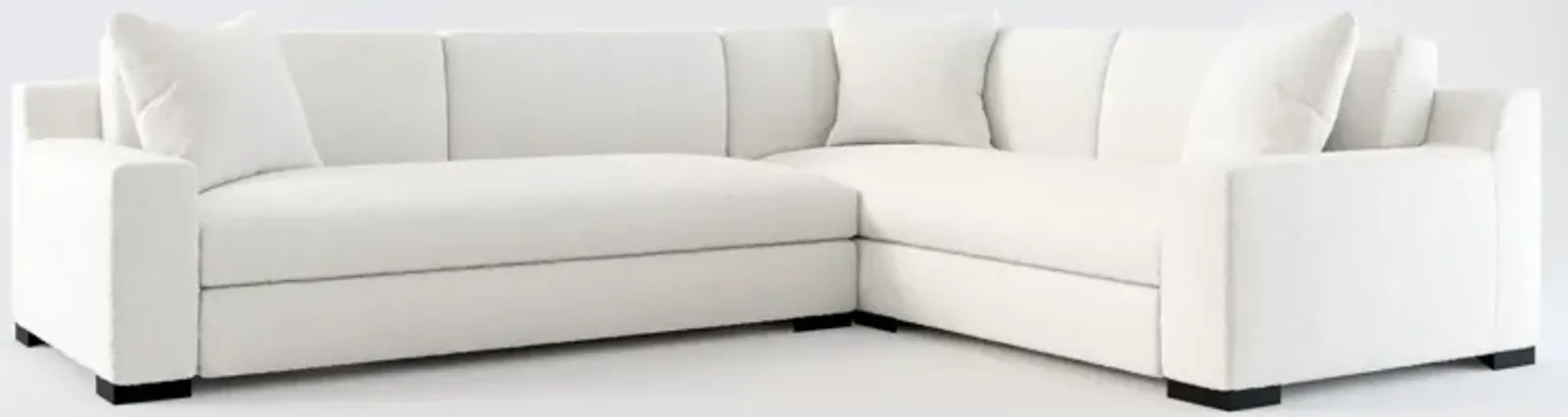 Ethan 2-Piece Hybrid Comfort Sectional with Left-Facing Sofa - Bloke Snow