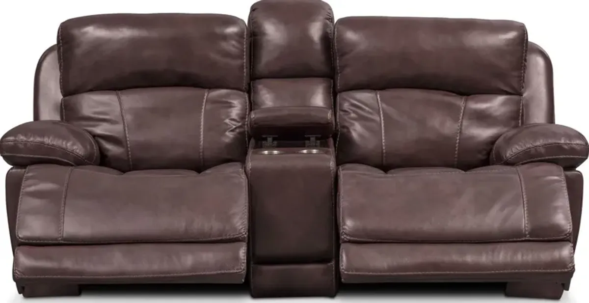 Monte Carlo Dual-Power Reclining Loveseat - Chocolate