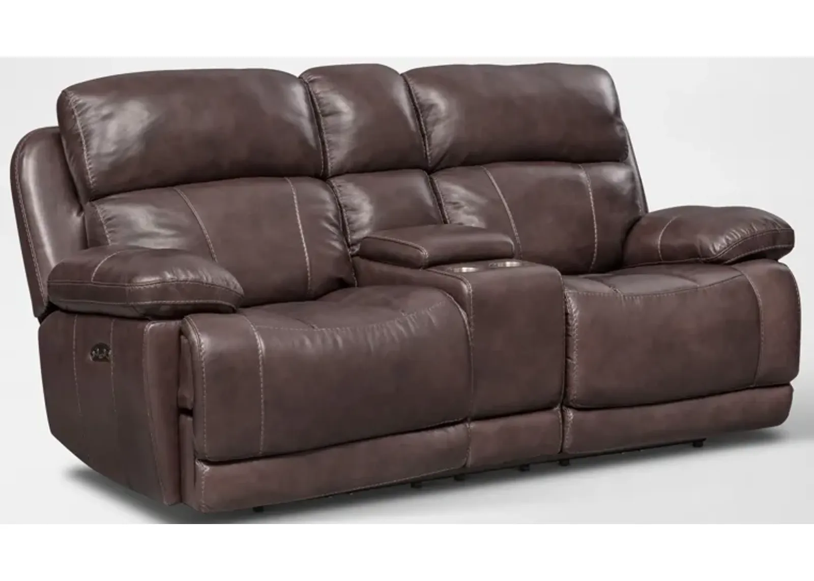 Monte Carlo Dual-Power Reclining Loveseat - Chocolate