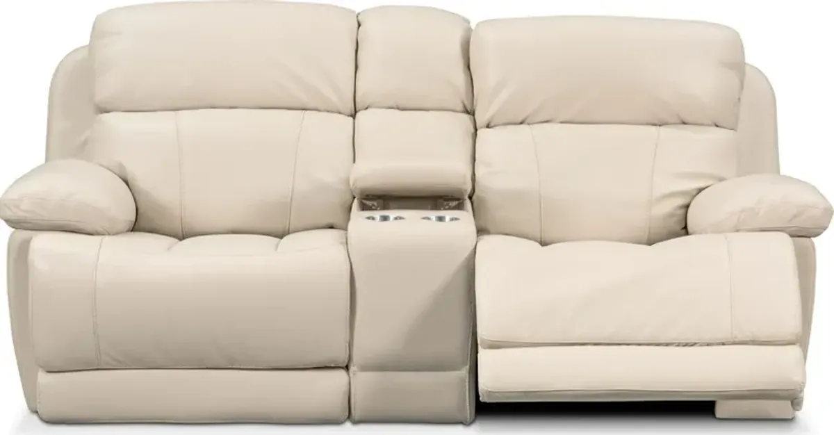 Monte Carlo Dual-Power Reclining Loveseat - Cream