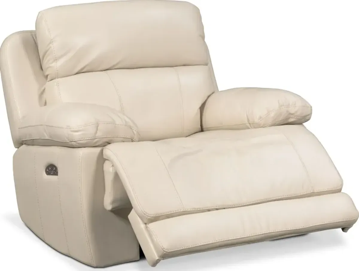 Monte Carlo Dual-Power Recliner - Cream