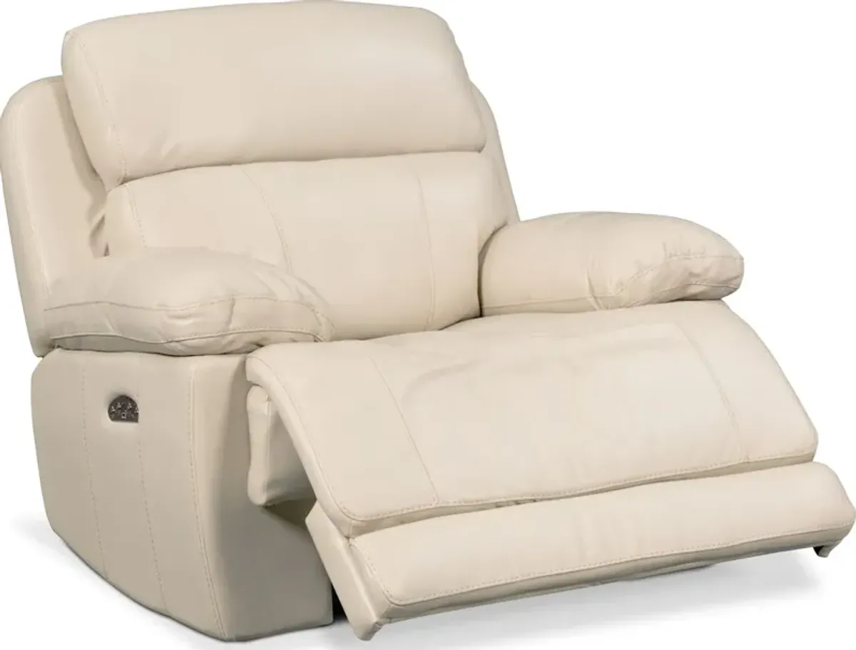 Monte Carlo Dual-Power Recliner - Cream