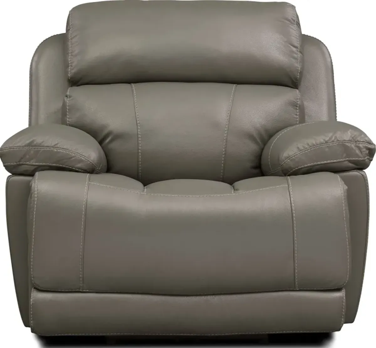 Monte Carlo Dual-Power Reclining Sofa and Recliner Set - Gray