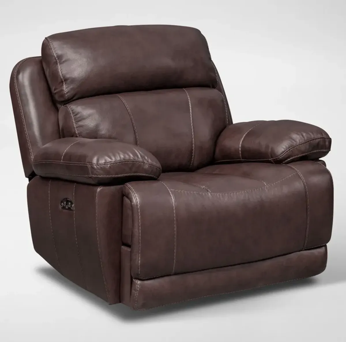 Monte Carlo Dual-Power Reclining Sofa and Recliner Set - Chocolate