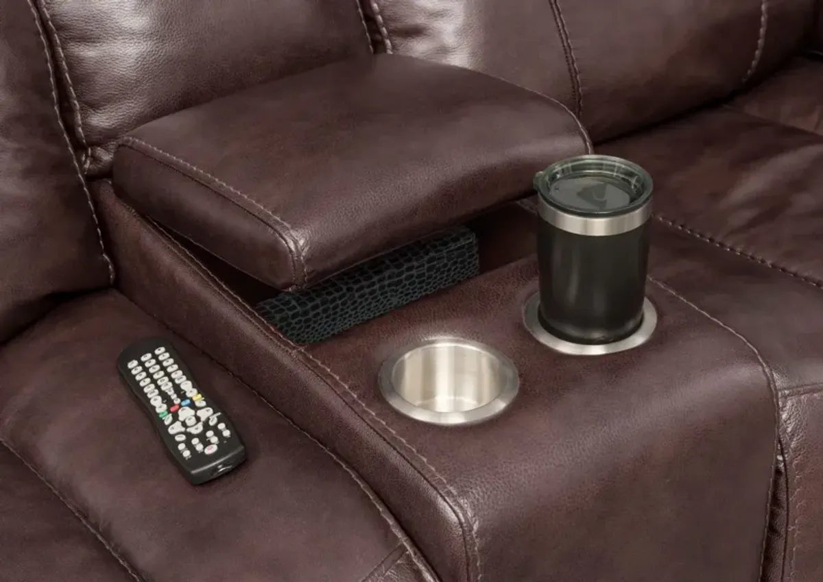 Monte Carlo Dual-Power Reclining Sofa, Loveseat and Recliner - Chocolate