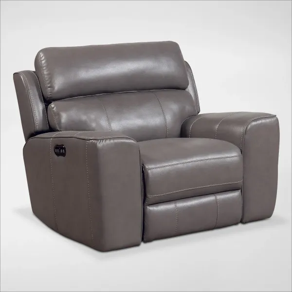 Newport Dual-Power Recliner - Gray