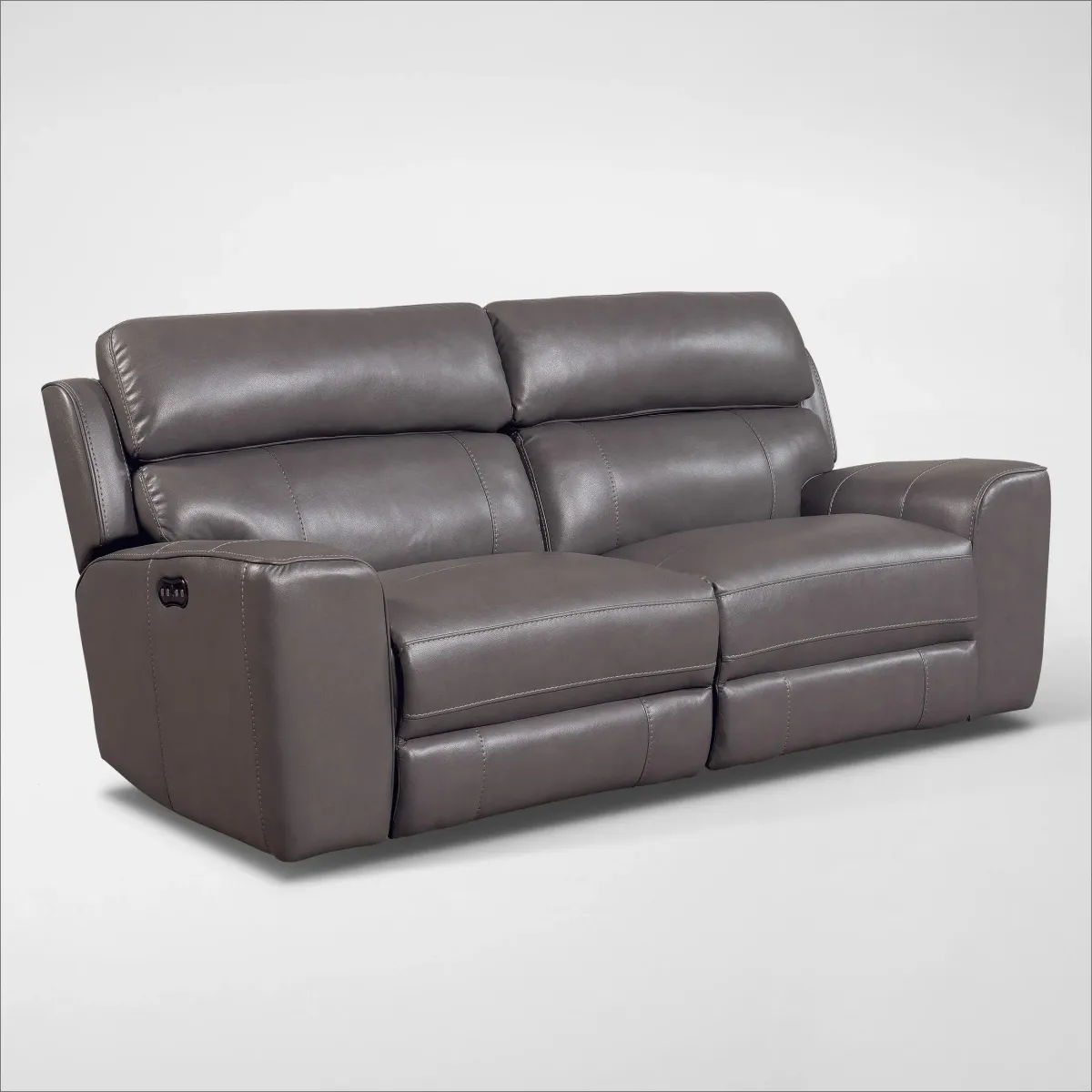 Newport 2-Piece Dual-Power Reclining Sofa - Gray