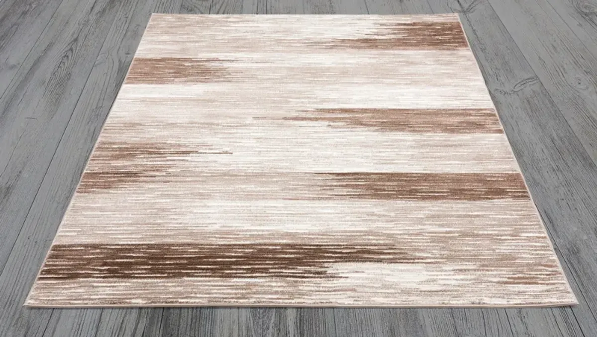 Astrantia 7X10 Rug - Brown/White