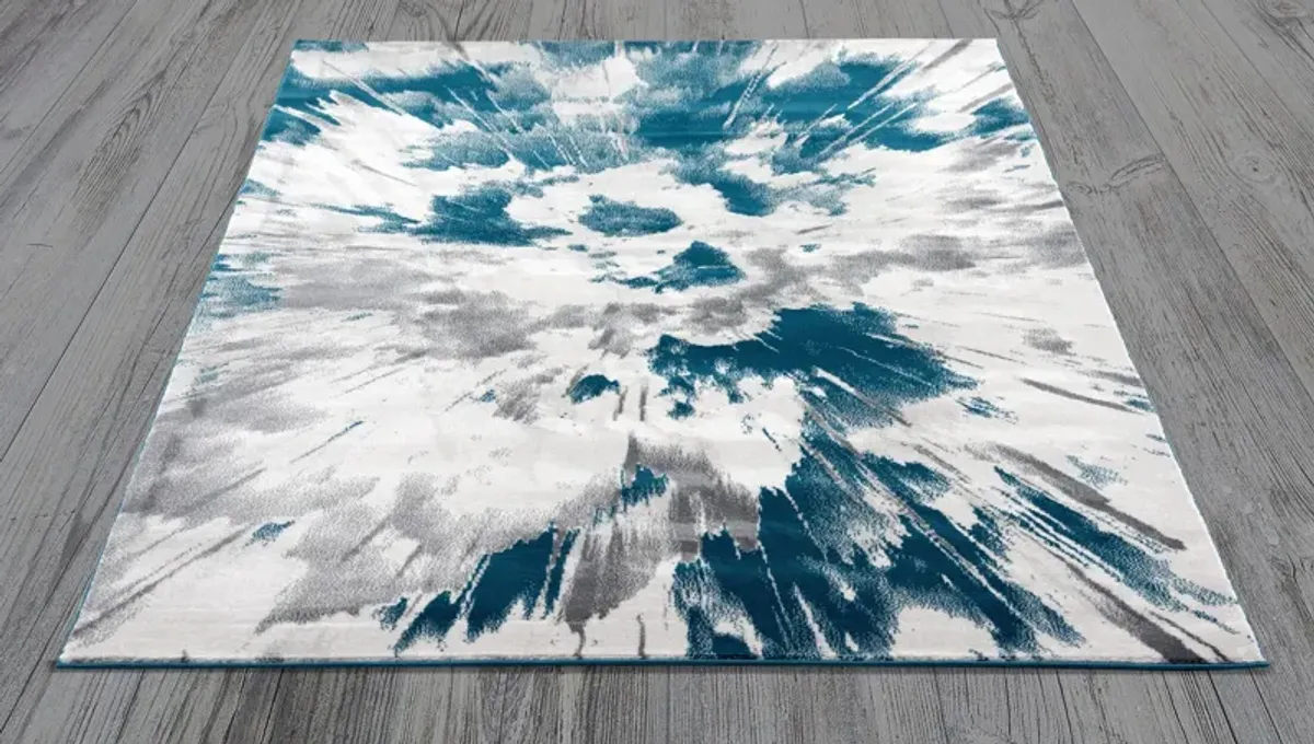 Bouvardia 7X10 Rug - Blue