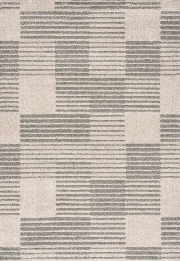 Kalmia 5X7 Rug - Gray/White