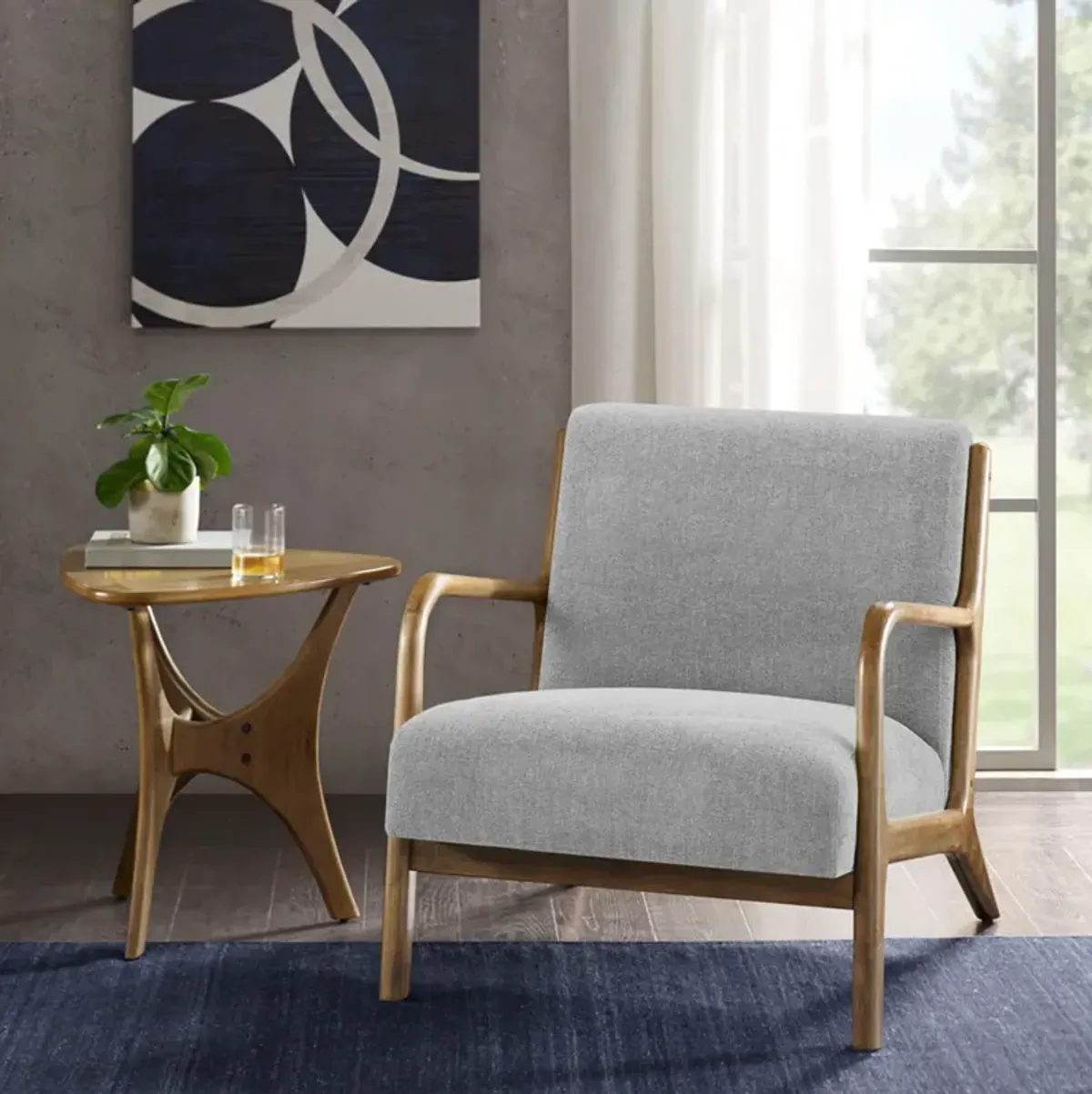 Vipin Accent Chair - Gray