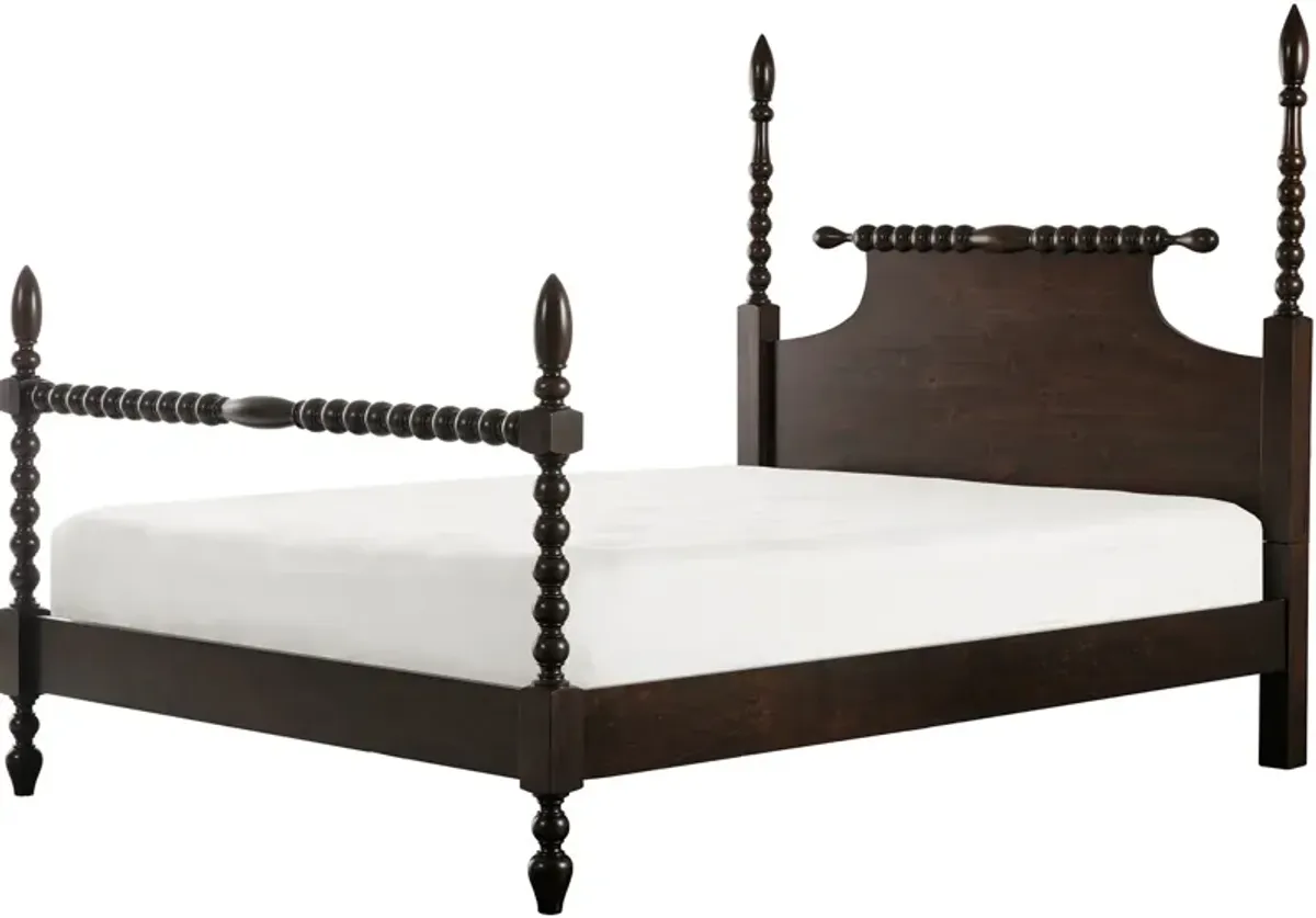 Hillary Queen Platform Bed - Brown