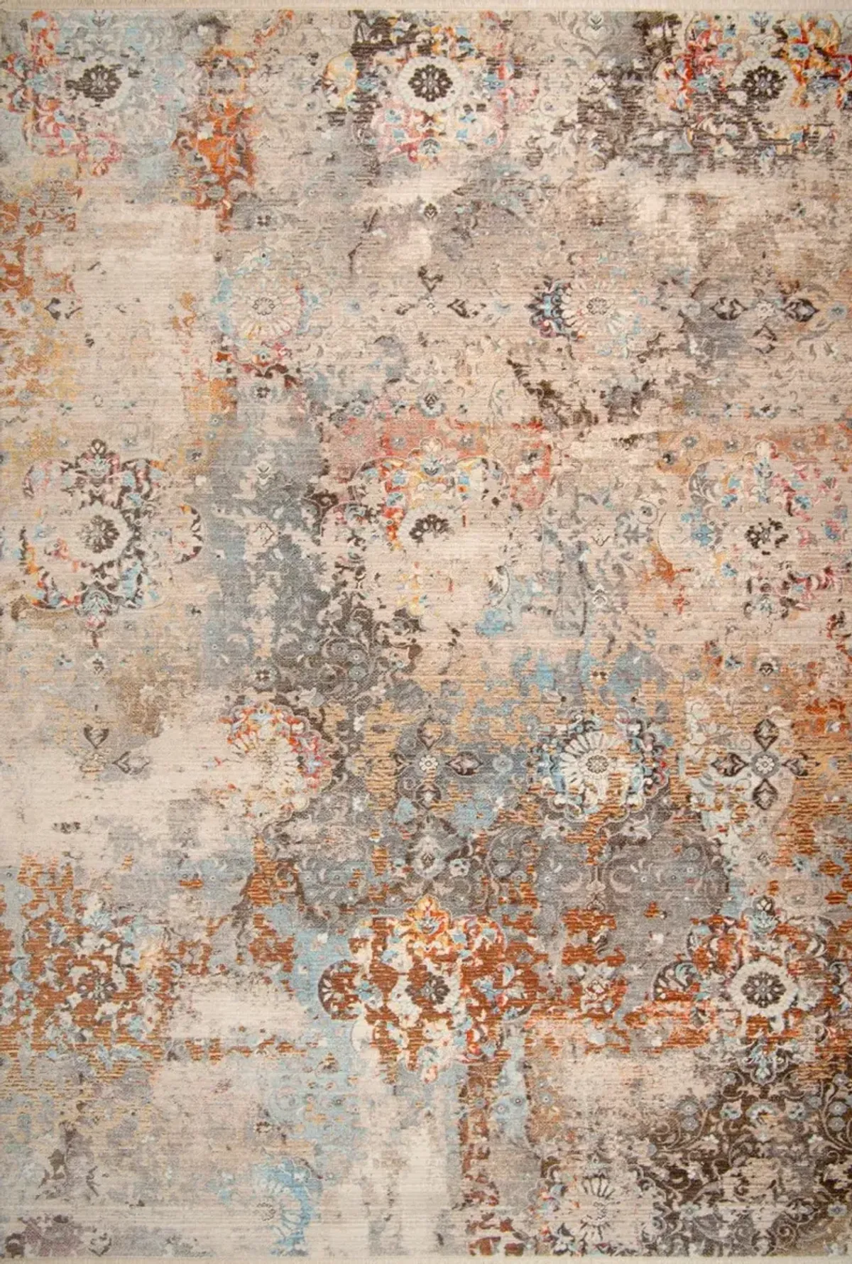 Midsummer 8' x 11' Area Rug - Cream/Rust