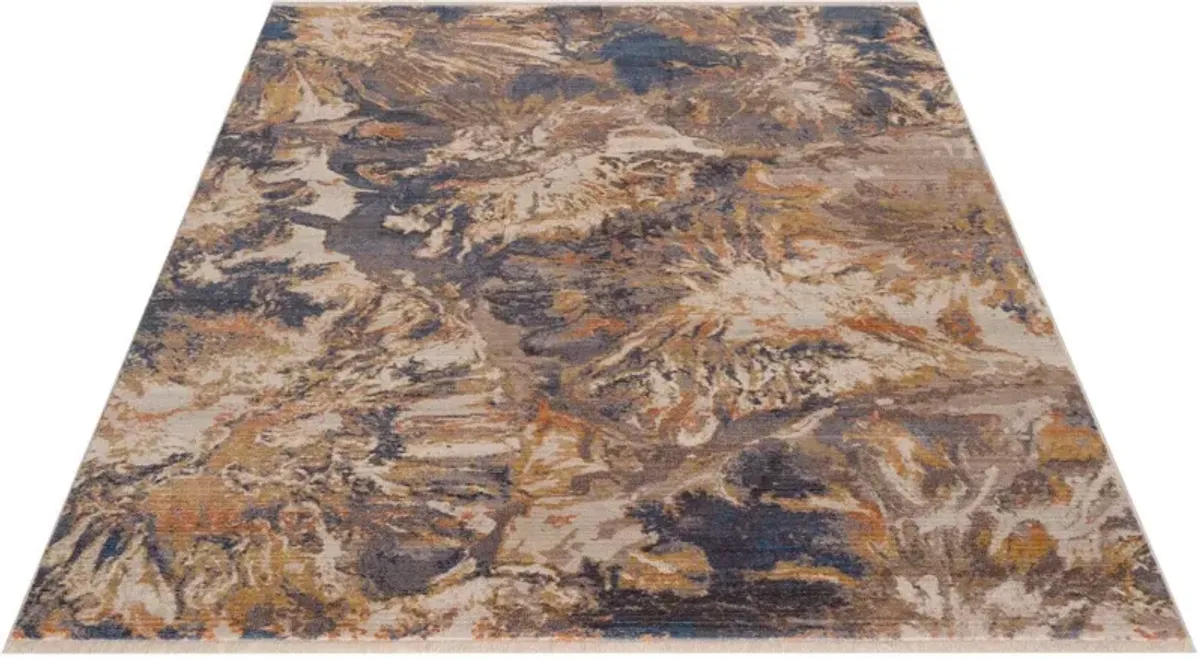 Midsummer 8' x 11' Area Rug - Blue/Ivory