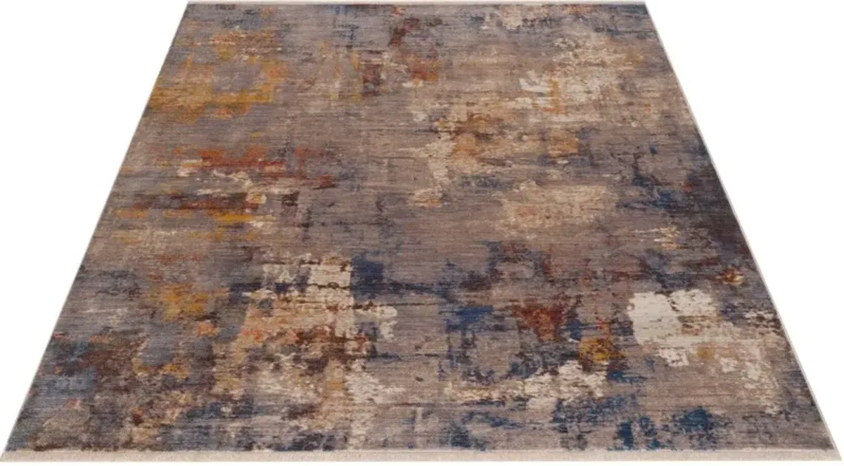 Midsummer 5' x 8' Area Rug - Blue/Gold