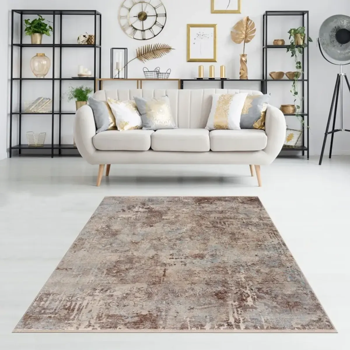 Midsummer 8' x 11' Area Rug - Brown/Multi