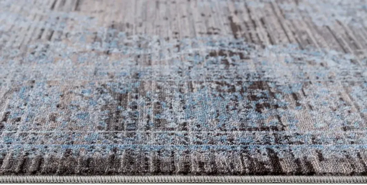 Midsummer 5' x 8' Area Rug - Blue/Brown