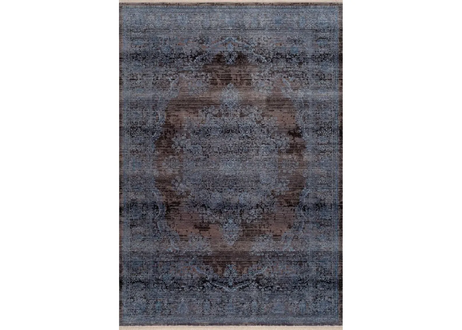 Midsummer 5' x 8' Area Rug - Blue/Brown