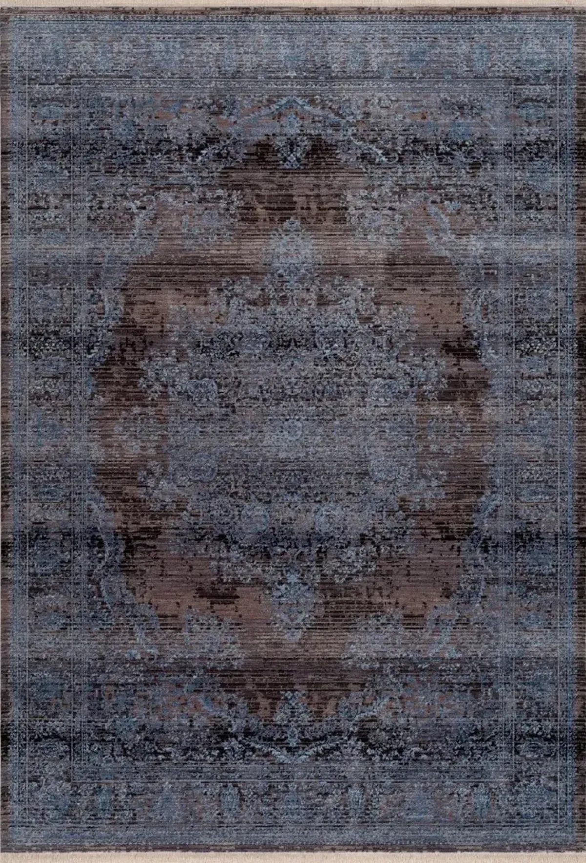 Midsummer 5' x 8' Area Rug - Blue/Brown