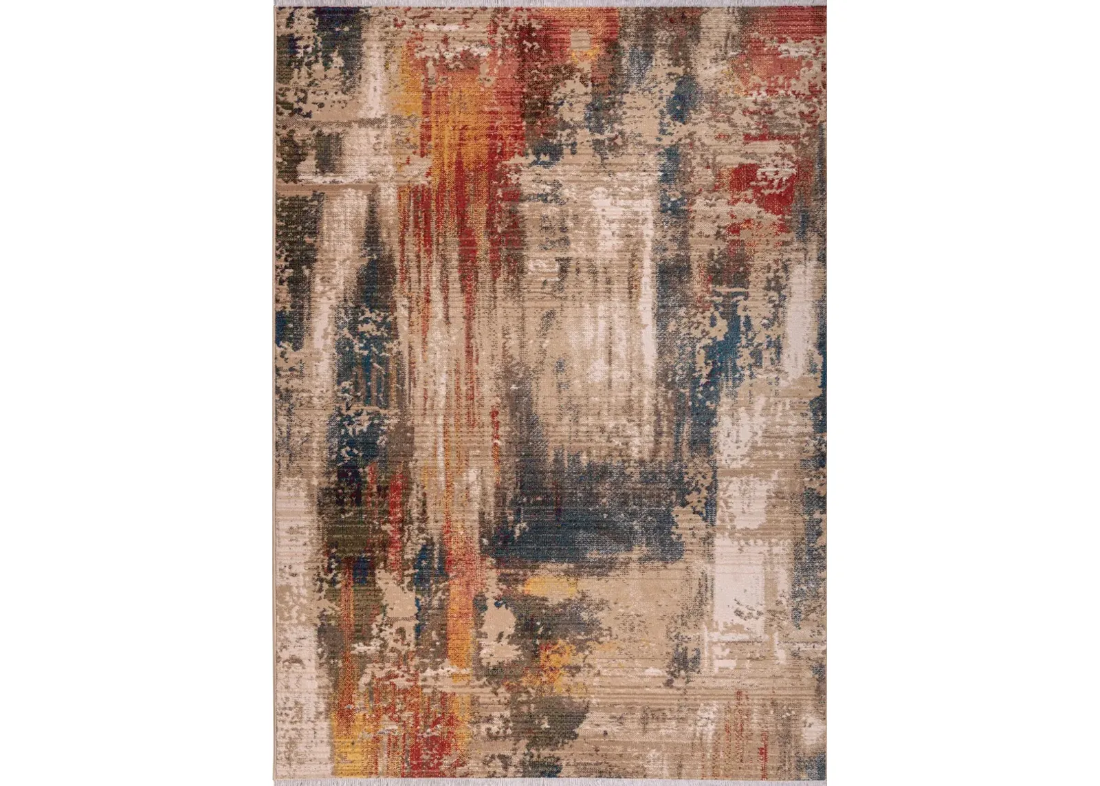 Brandy 5' x 8' Area Rug - Red/Blue