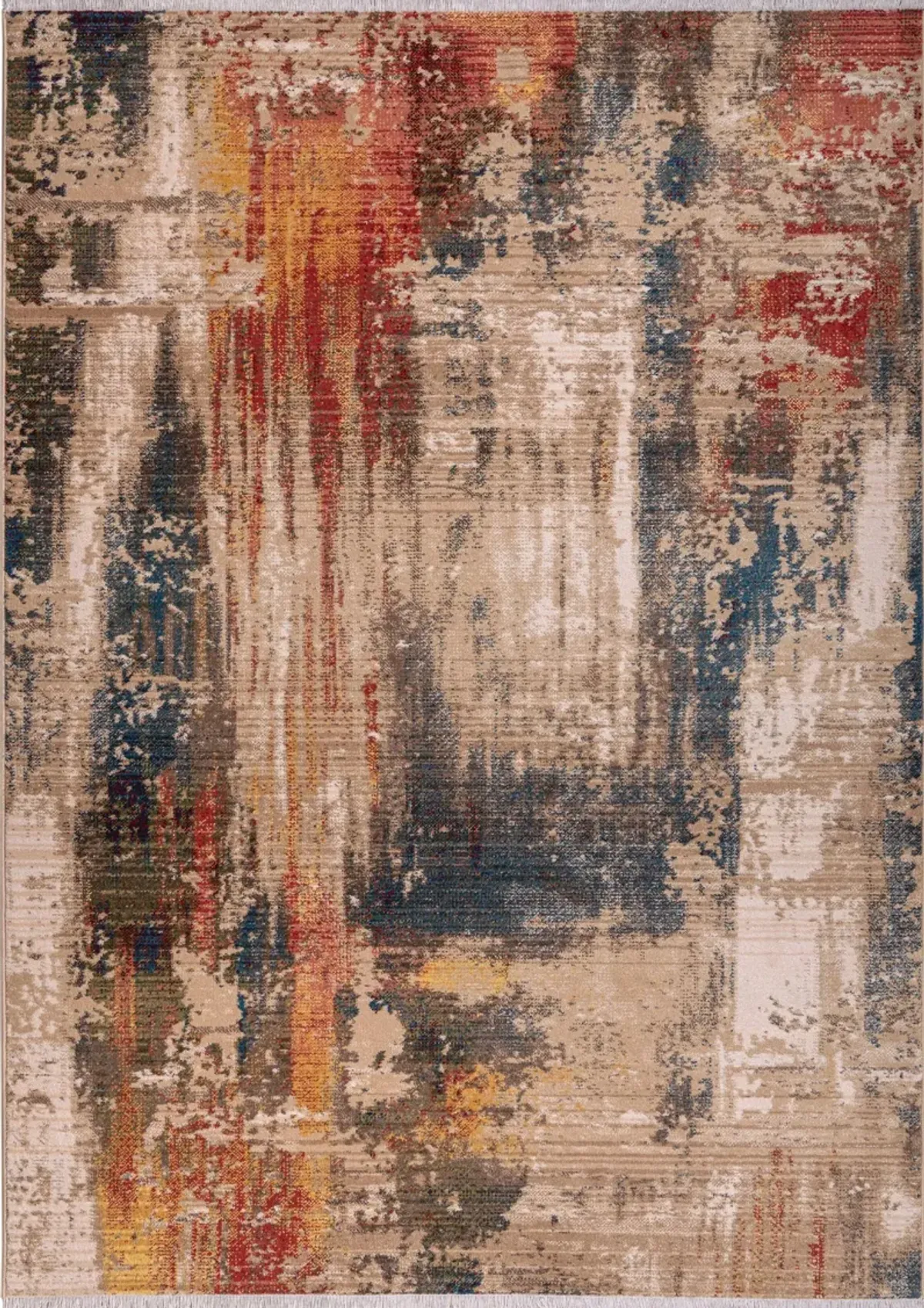 Brandy 5' x 8' Area Rug - Red/Blue