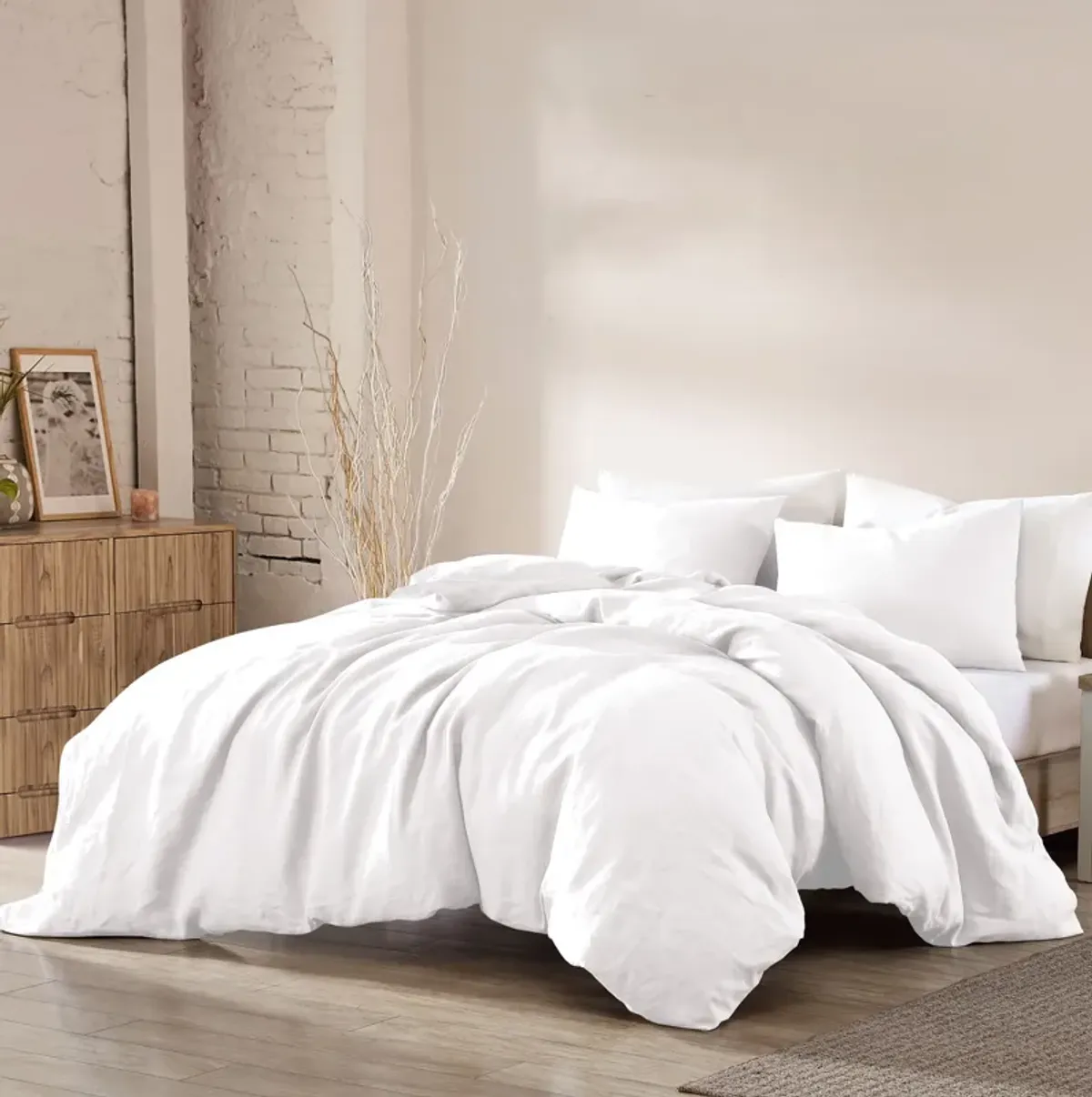 Dublin 3-Piece Queen Comforter Set - White