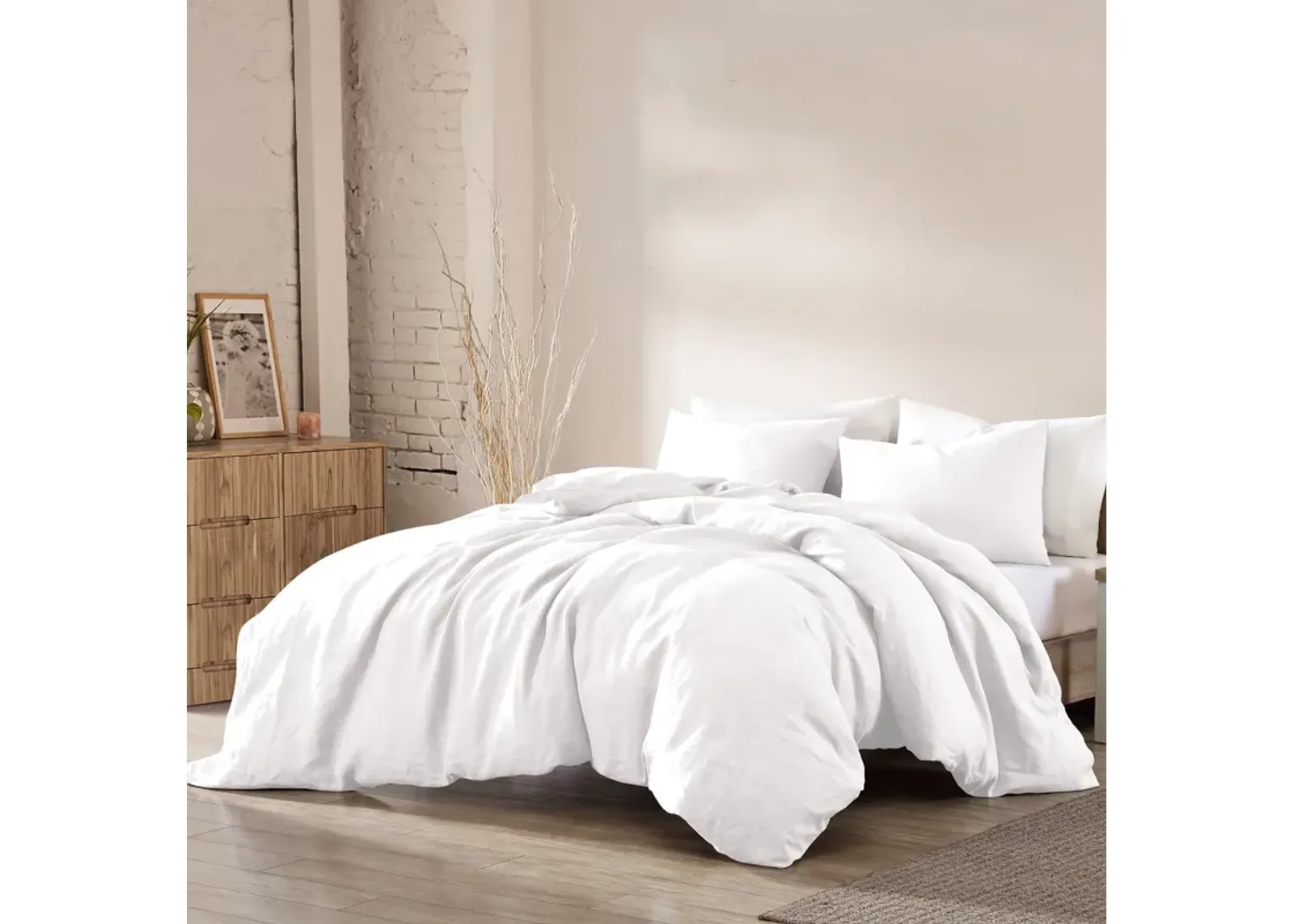 Dublin 2-Piece Twin Comforter Set - White