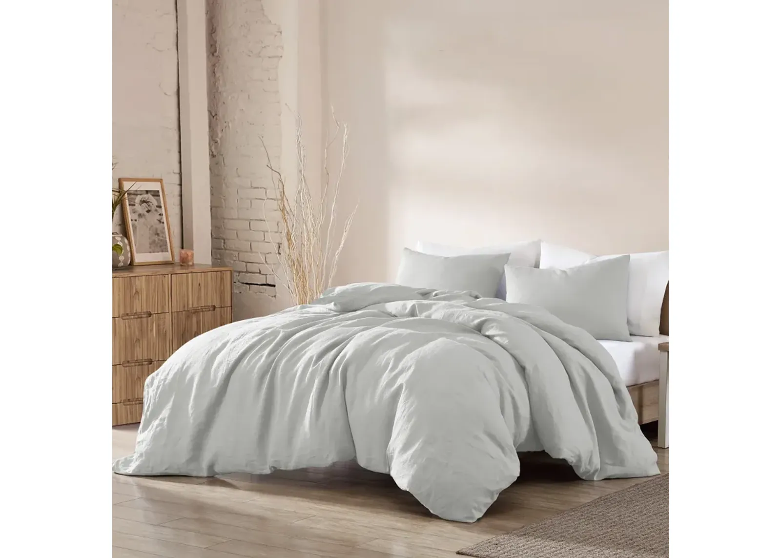 Dublin 3-Piece King Comforter Set - Gray