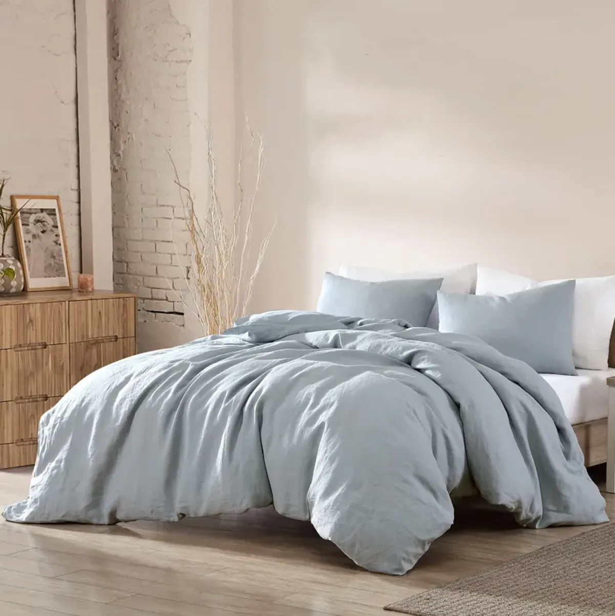 Dublin 3-Piece King Comforter Set - Light Blue