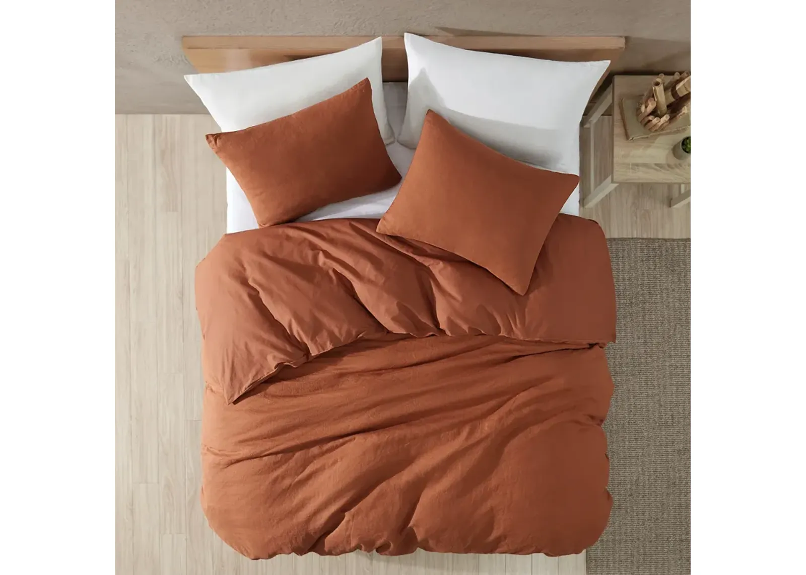 Dublin 3-Piece King Comforter Set - Spice