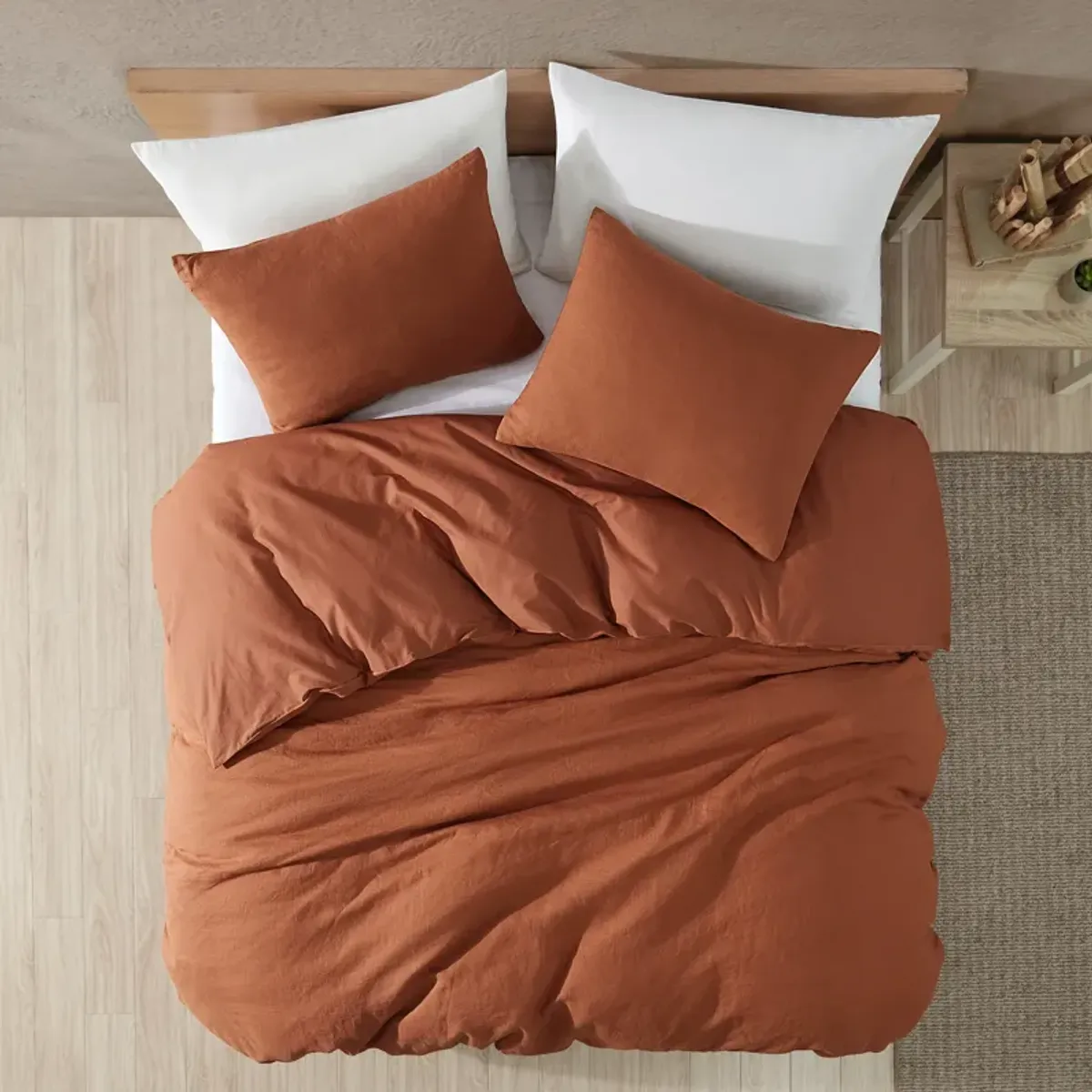 Dublin 3-Piece King Comforter Set - Spice