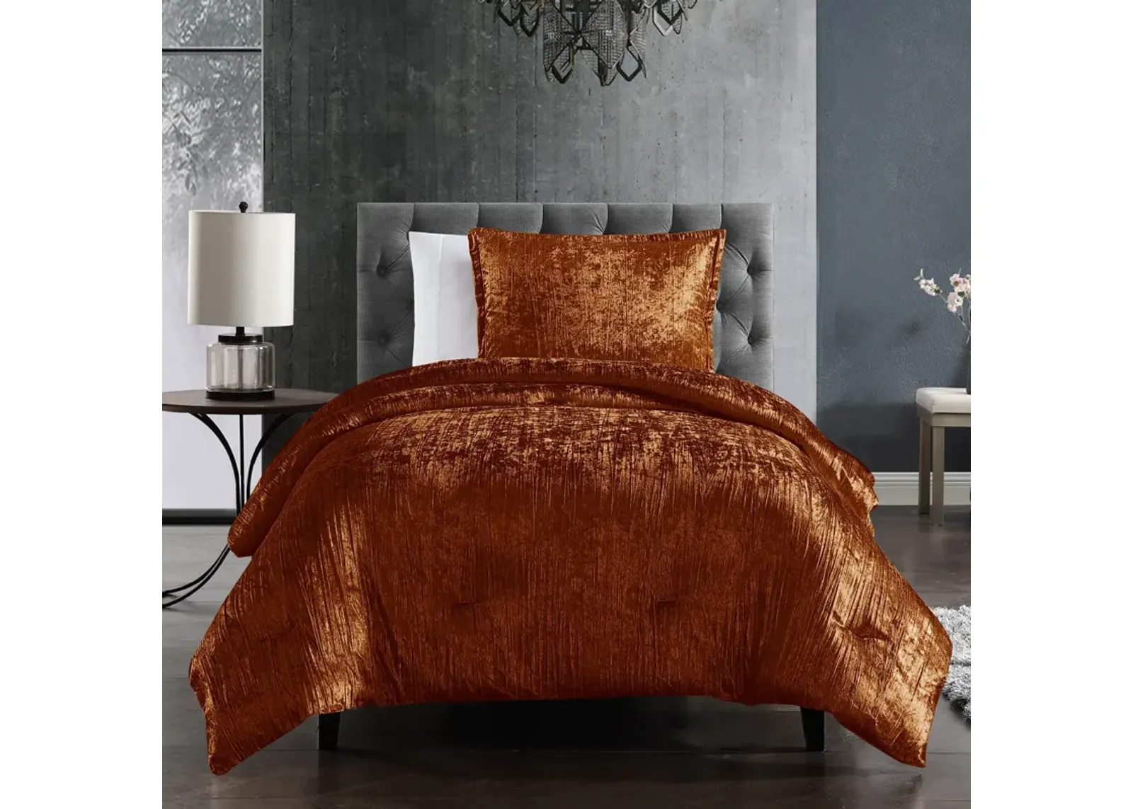 Galway 7-Piece Queen Comforter Set - Spice