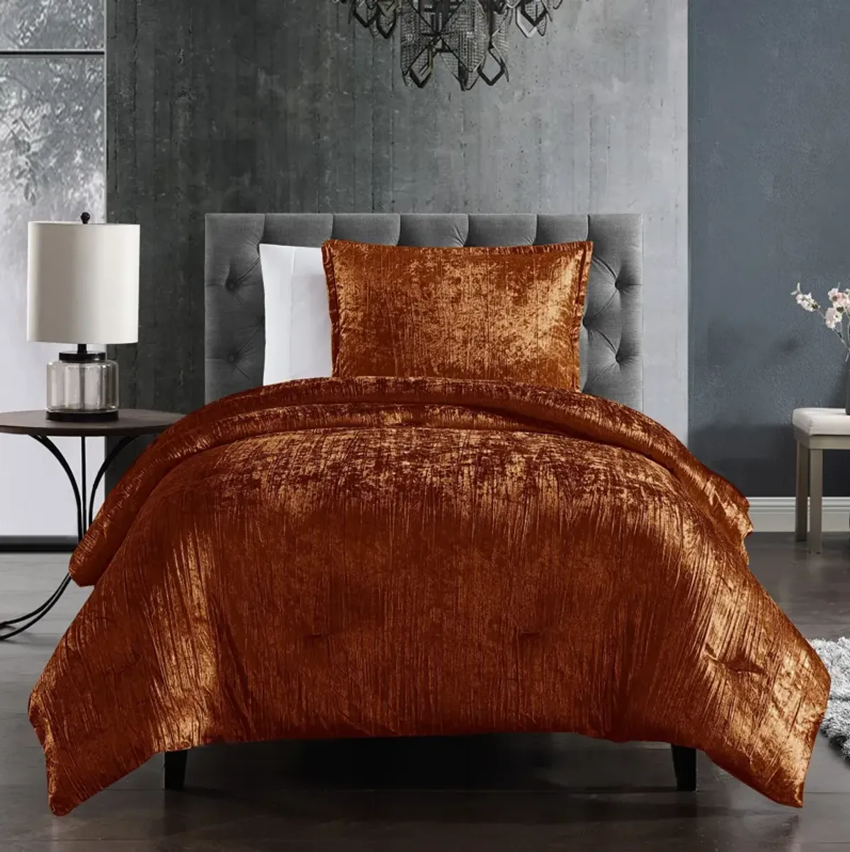 Galway 7-Piece Queen Comforter Set - Spice